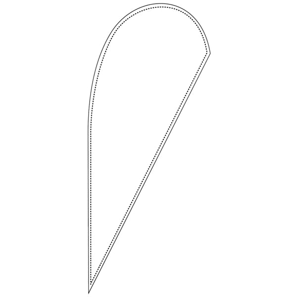 Custom 6' X 3' Small Teardrop Flags