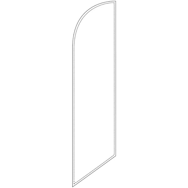 Custom 10' X 2' Medium Feather Flags