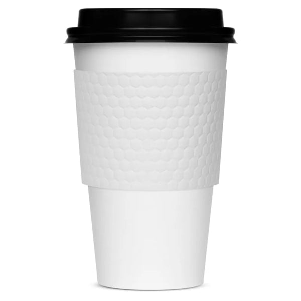 Custom Premium Embossed White Cup Sleeves