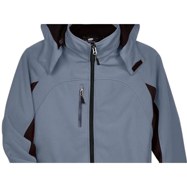 UltraClub Adult Colorblock 3-in-1 Systems Hooded Soft She...