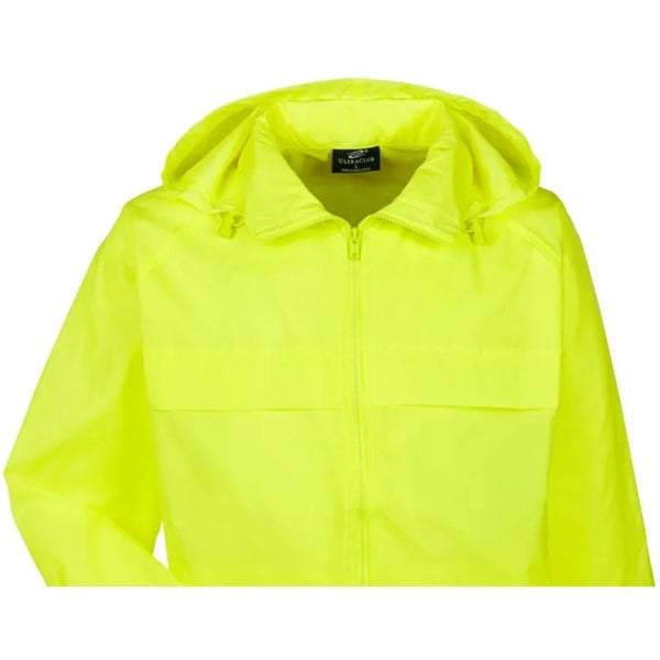 UltraClub Adult Full-Zip Hooded Pack-Away Jacket