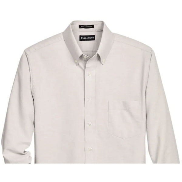 UltraClub Men's Classic Wrinkle-Resistant Long-Sleeve Oxford