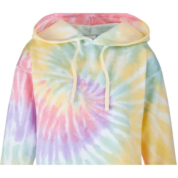 Tie-Dye Ladies' Cropped Hooded Sweatshirt