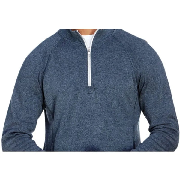 J America Adult Triblend Fleece Quarter-Zip