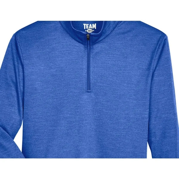 Team 365 Youth Zone Sonic Heather Performance Quarter-Zip