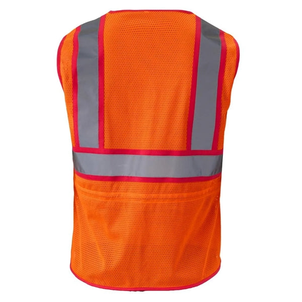 Lady Hi Vis Class 2 Mesh Reflective Safety Vest w/ 2 Pockets