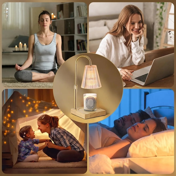 Adjustable Candle Warmer Lamp with Dimmer Timer
