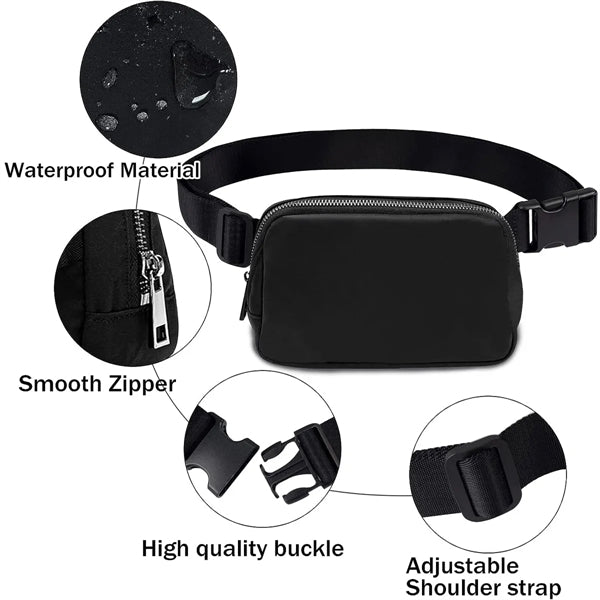 Fanny Pack Waist Bag for Travel & Festival, Men and women.