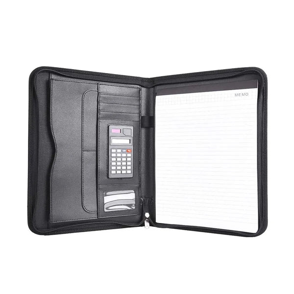 Business Padfolio Folder With Zipper