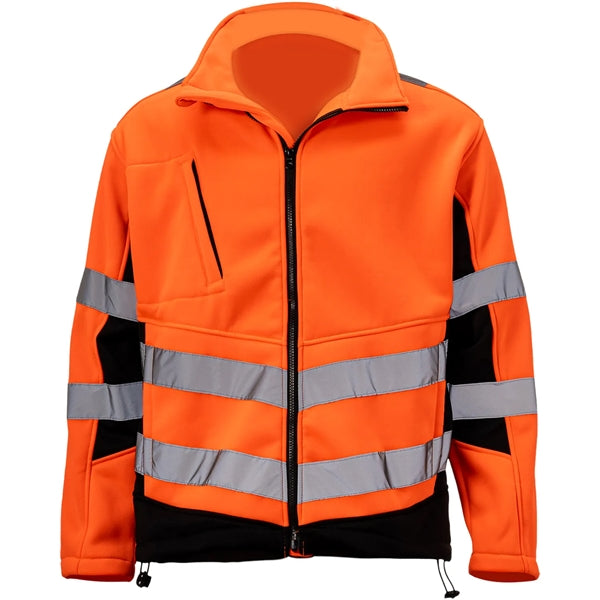 Premium Hi Vis Reflective Tape Safety Full Zip Jacket