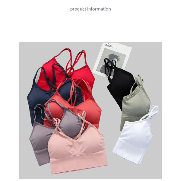 Custom Cross Back Sport Bras for Yoga Workout Fitness