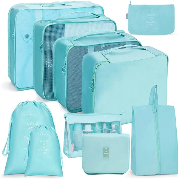 10 Pcs Set Packing Cubes for Travel