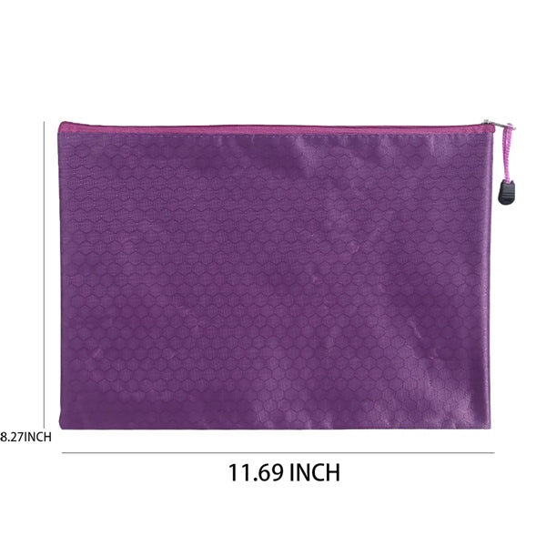 Waterproof Thickened Zippered File Flannel Bag Organizer