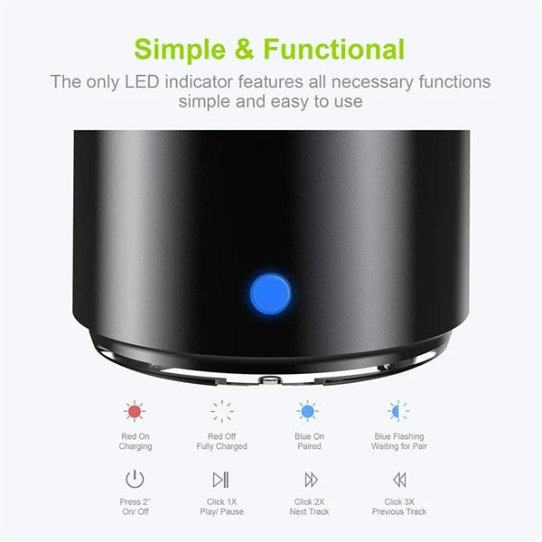 Travel Case Packed Portable Bluetooth Speaker Bass Radiator