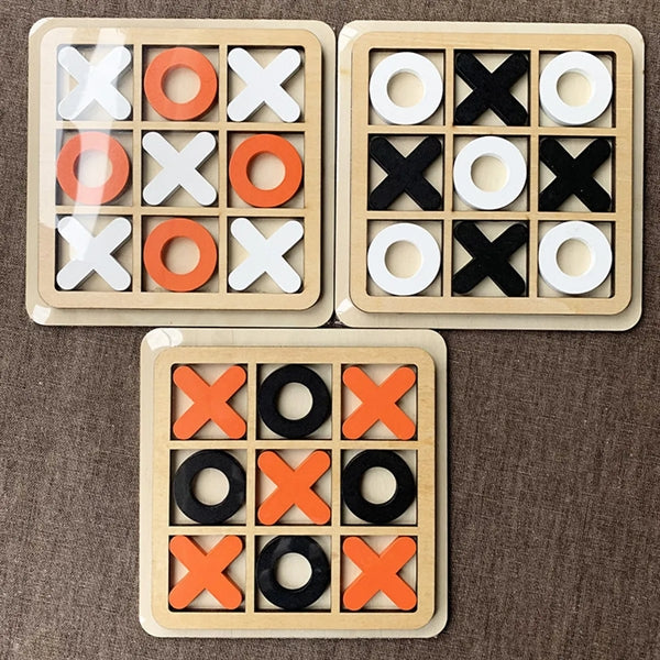 Wooden Tic Tac Toe Game