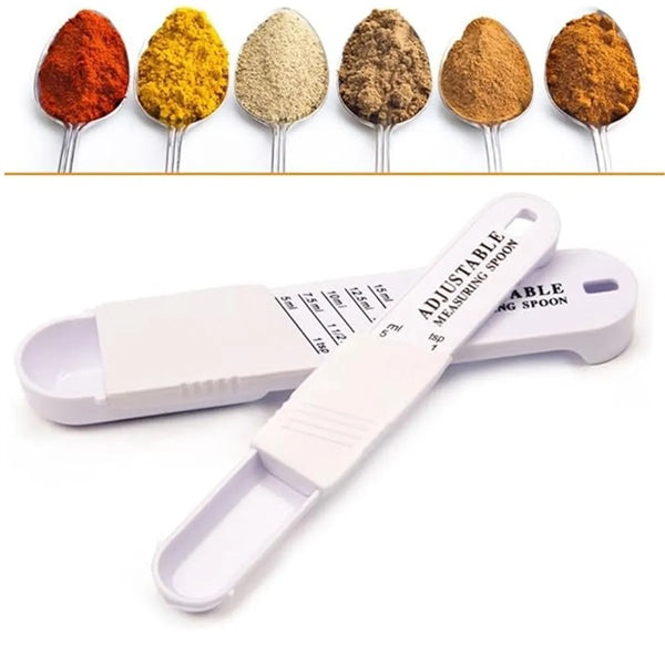 2 Pcs Adjustable Measuring Spoon Set