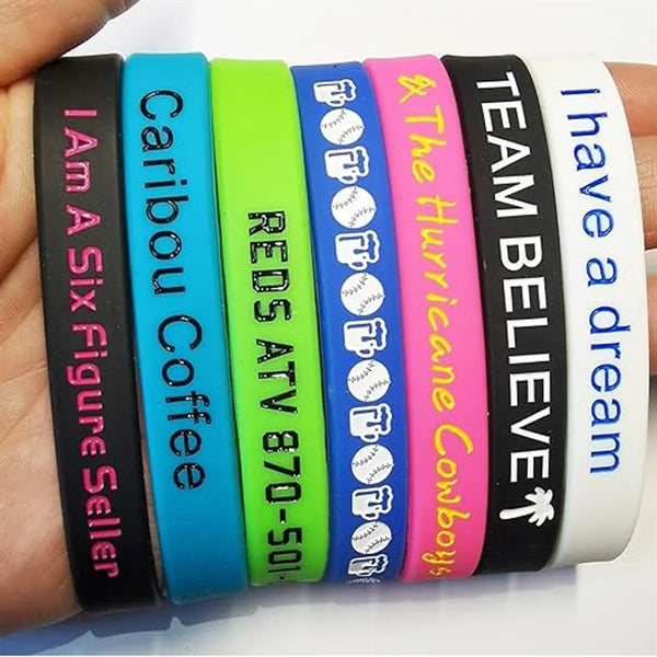 Customizable Blank Silicone Wristband