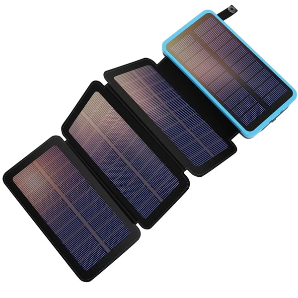 4-Panels Survival Solar Charger Power Bank 20000mAh