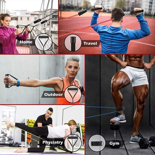Unisex Home Adjustable Resistance Exercise Workout Bands