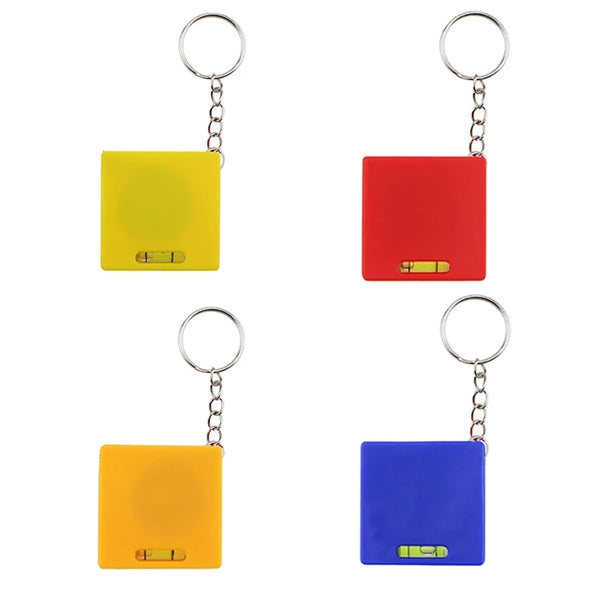 1meter Measuring Steel Tape With Bubble Level Keychain