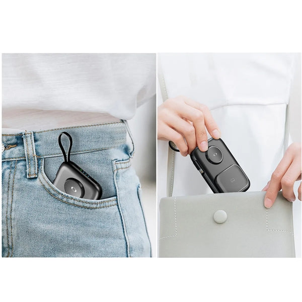 3 In 1 5000mAh Portable Power Bank With Built In Cables