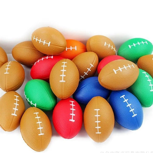 3.5" Mini Rugby Ball Squeezie Stress Reliever