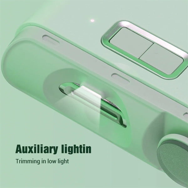2 In 1 Electric Nail Clipper Cutter With Led Light