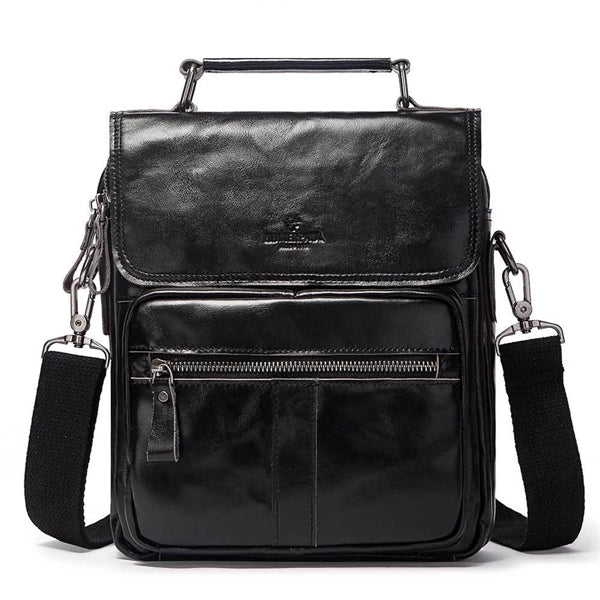 Durable Men's Leather Shoulder Messenger Bag.