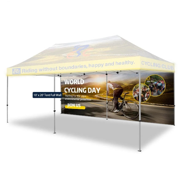 20' FULL COLOR CUSTOM PRINTED TENT BACK WALL