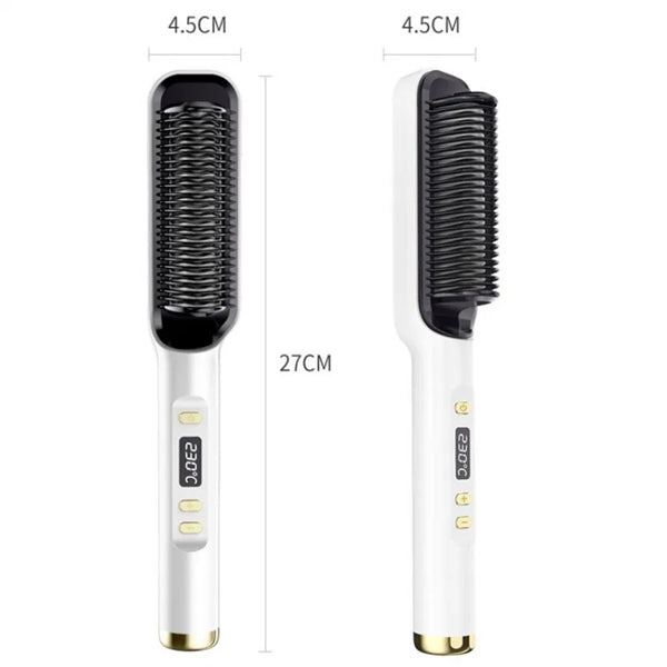 Hair Straightener Brush for Home Salon