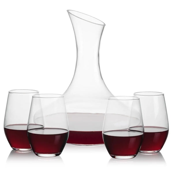 Hampton Carafe & Vale Stemless Wine