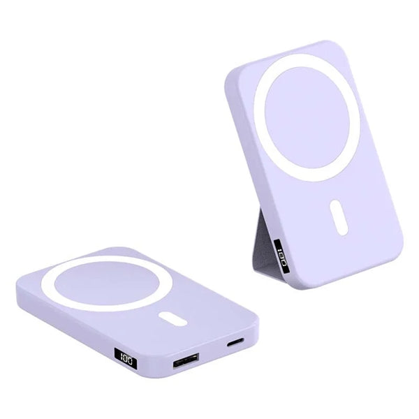5000mAh Magnetic Wireless Charger with Phone Stand