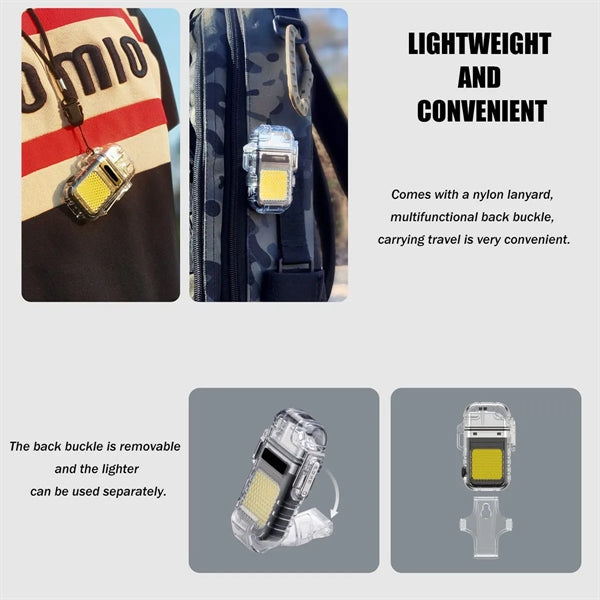 Rechargeable Dual Arc Lighters With Cob