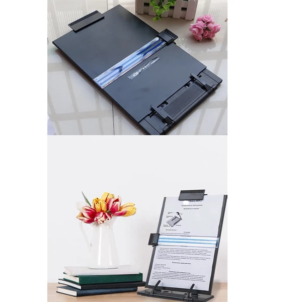 Adjustable Bookshelf File Rack Recipe Tablet Music Stand