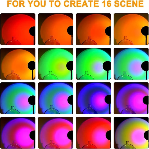 Sunset Projection Lamp with Remote 16 Colors