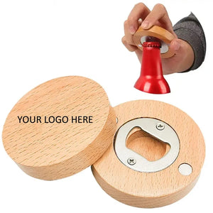 Bamboo Magnetic Fridge Bottle Opener
