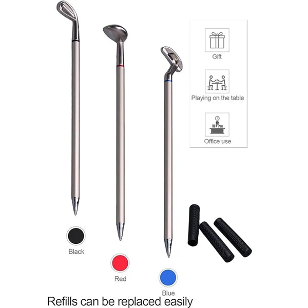 Mini Desktop Golf Ball Pen Gift Set