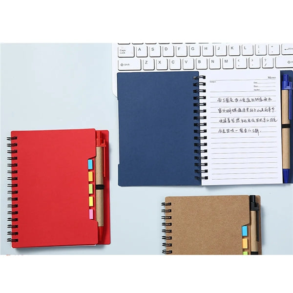 Portable Spiral Notebook with Page Marker