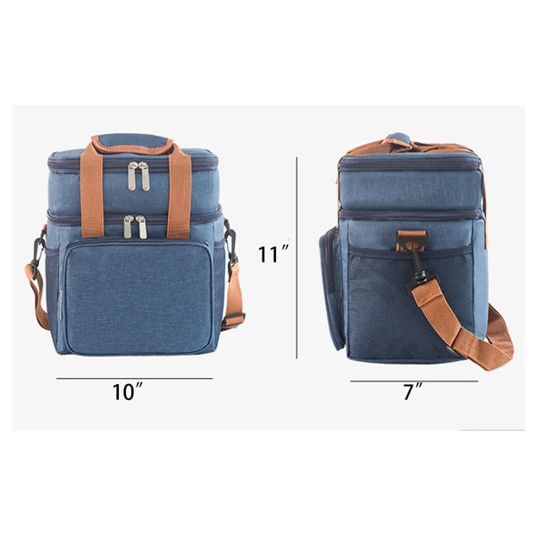 Insulated Double Layer Lunch Bag