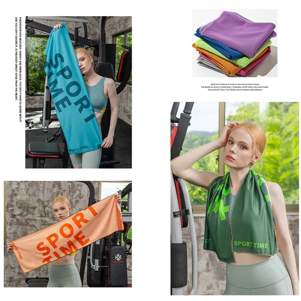 Multipurpose Alphabet Printing Dry Portable Cooling Towels
