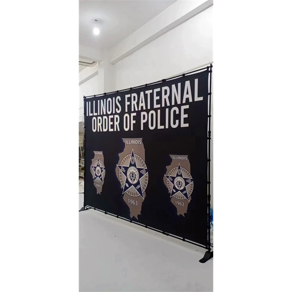 8' X 10' BACKDROP STEP AND REPEAT BANNER STAND