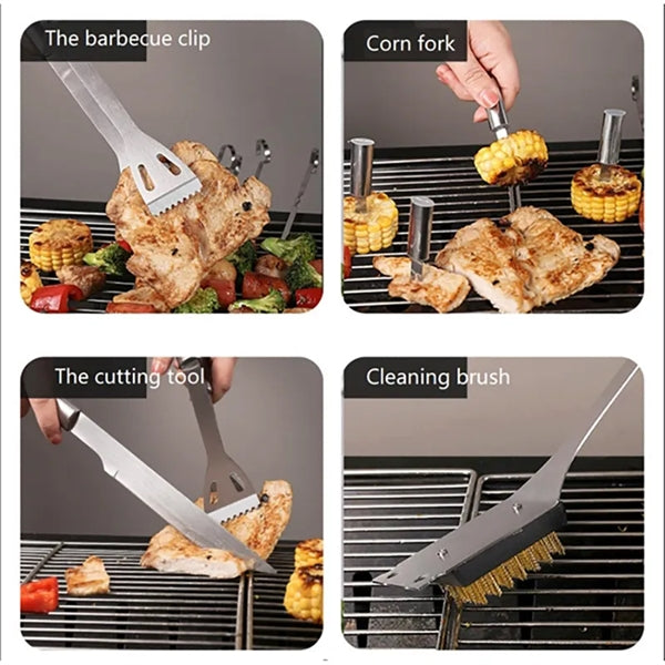 20 PCS BBQ Grilling Tools Set with Storage Bag