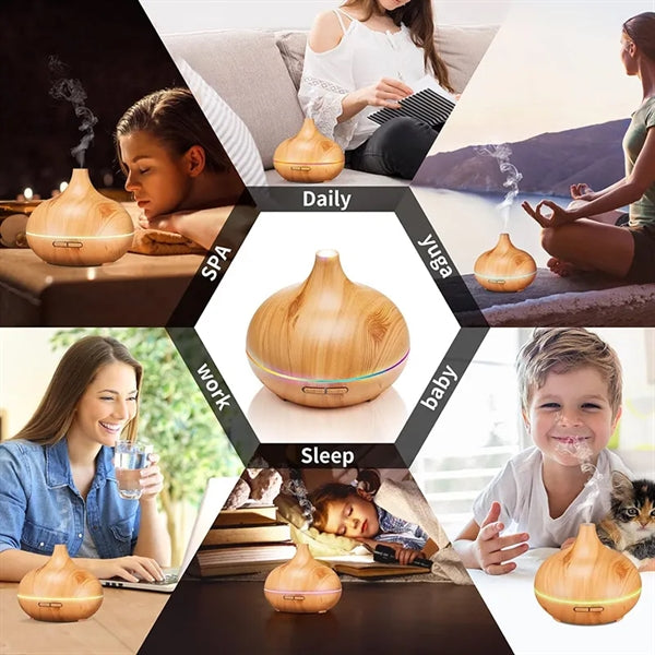 Wood Grain Aromatherapy Diffuser