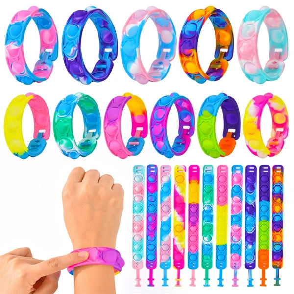 Silicone Pop Push Bubble Toy Wristband Bracelet