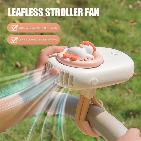 Portable Cute Duck Stroller Fan