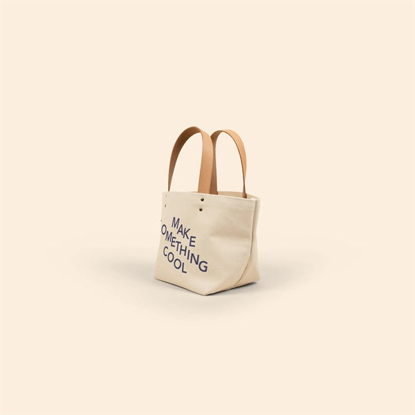 DUMPLING TOTE - HEAVYWEIGHT CANVAS WITH LEATHER