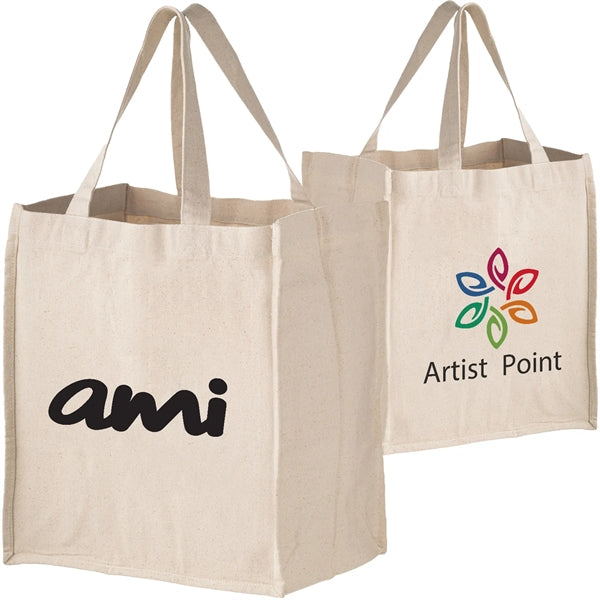 Premium 14 oz. Heavy Duty Canvas Tote Bag Gusset 13"x15"x10"