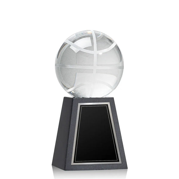 Basketball Award on Tall Marble Base