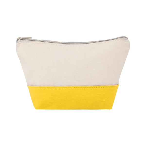 TWO-TONE CANVAS COSMETIC BAG