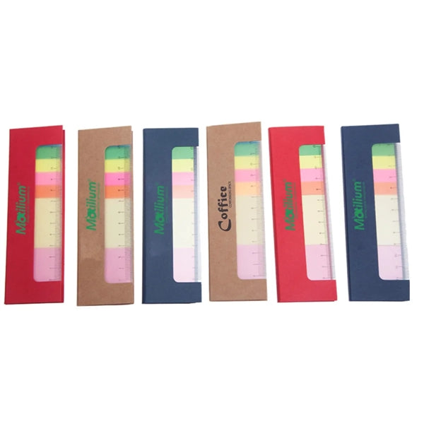 Self-Stick Note Box Sets With Ruler